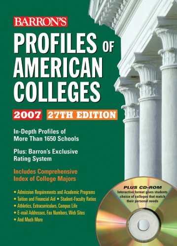 Barron'S Profiles Of American Colleges 2007