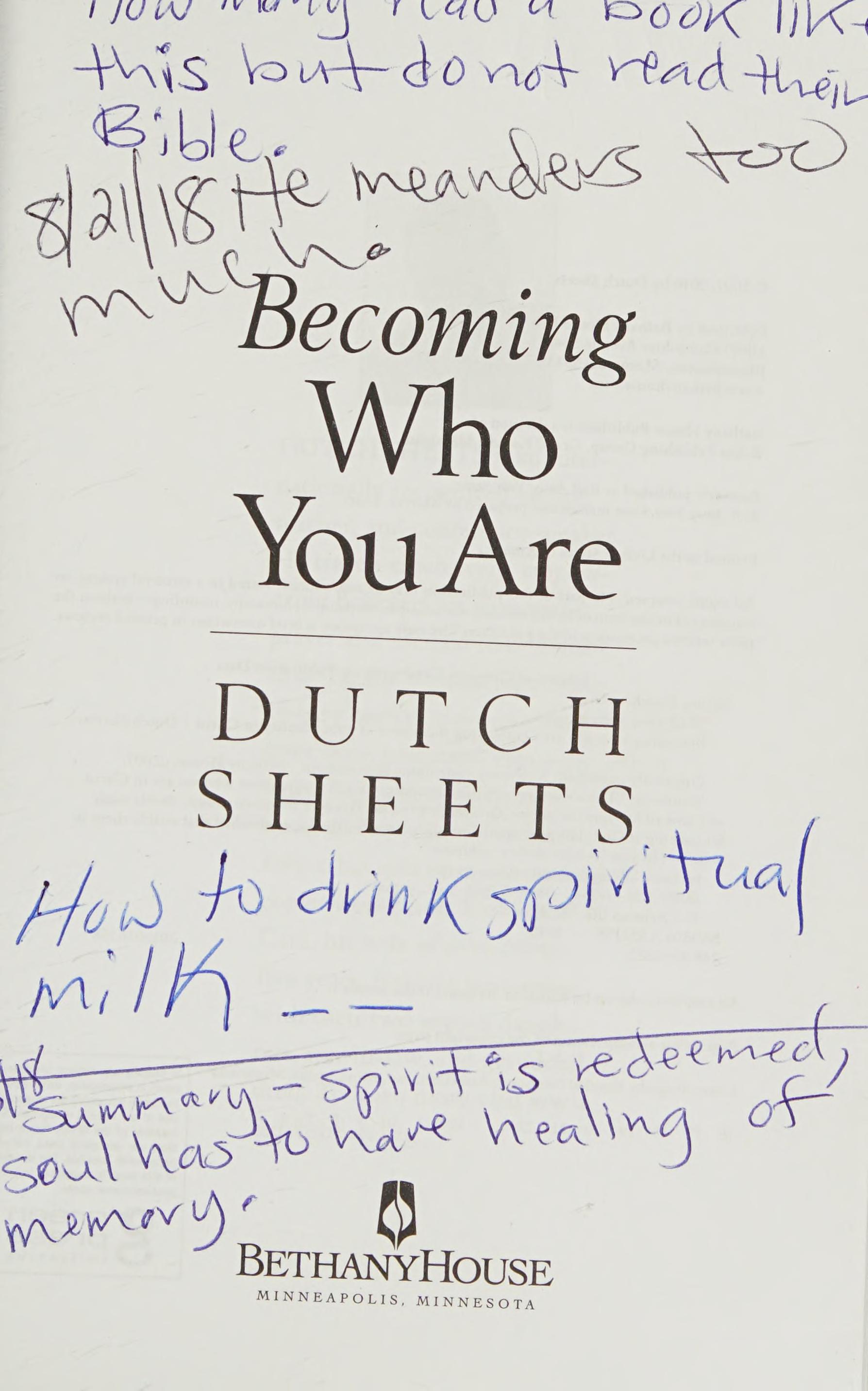 Becoming Who You Are