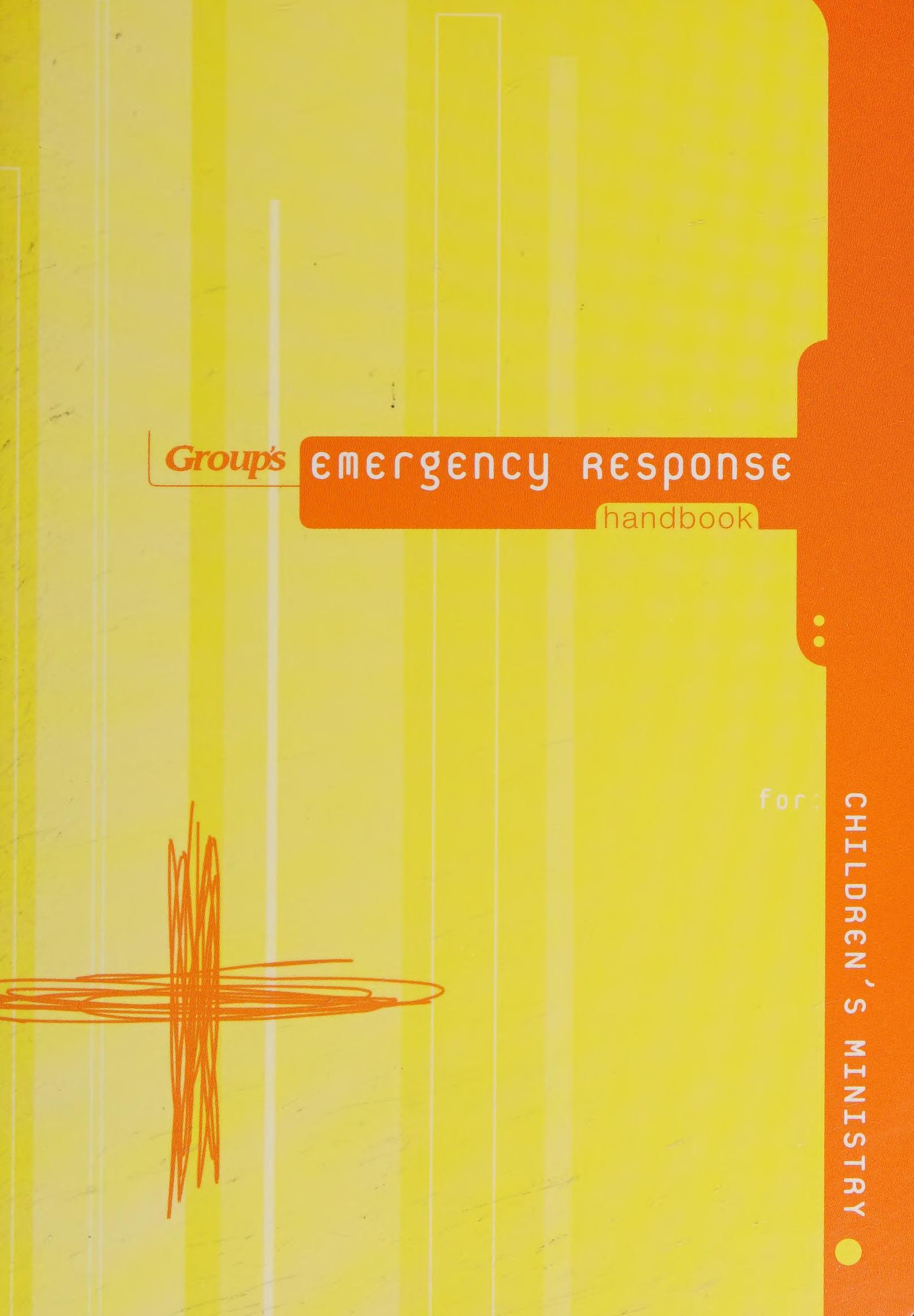Group's Emergency Response Handbook for Children's Ministry