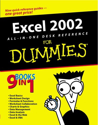 Excel 2002 All in One Desk Reference for Dummies