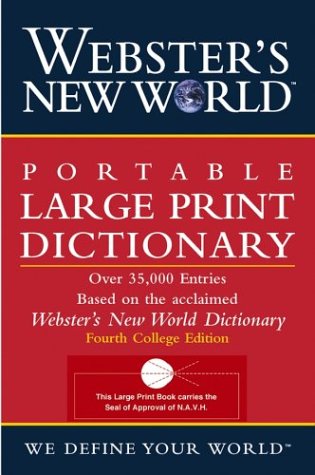 Webster'S New World Portable Large Print Dictionary, Second Edition