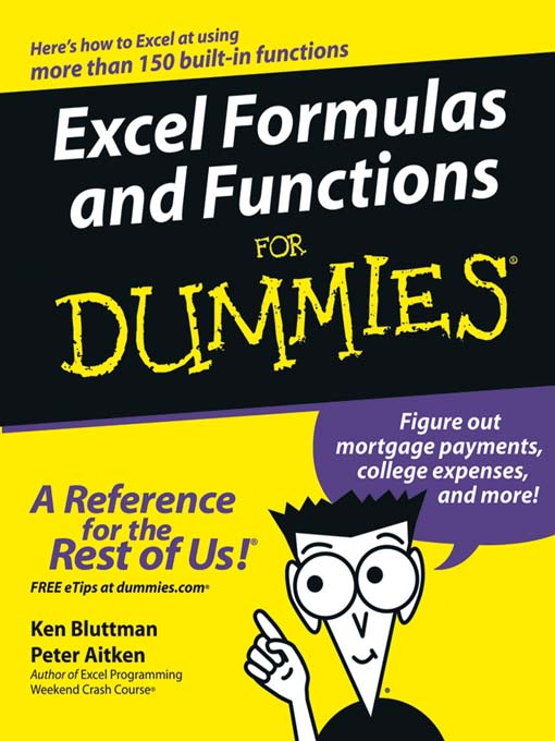 Excel Formulas And Functions For Dummies