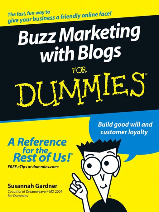 Buzz Marketing With Blogs For Dummies