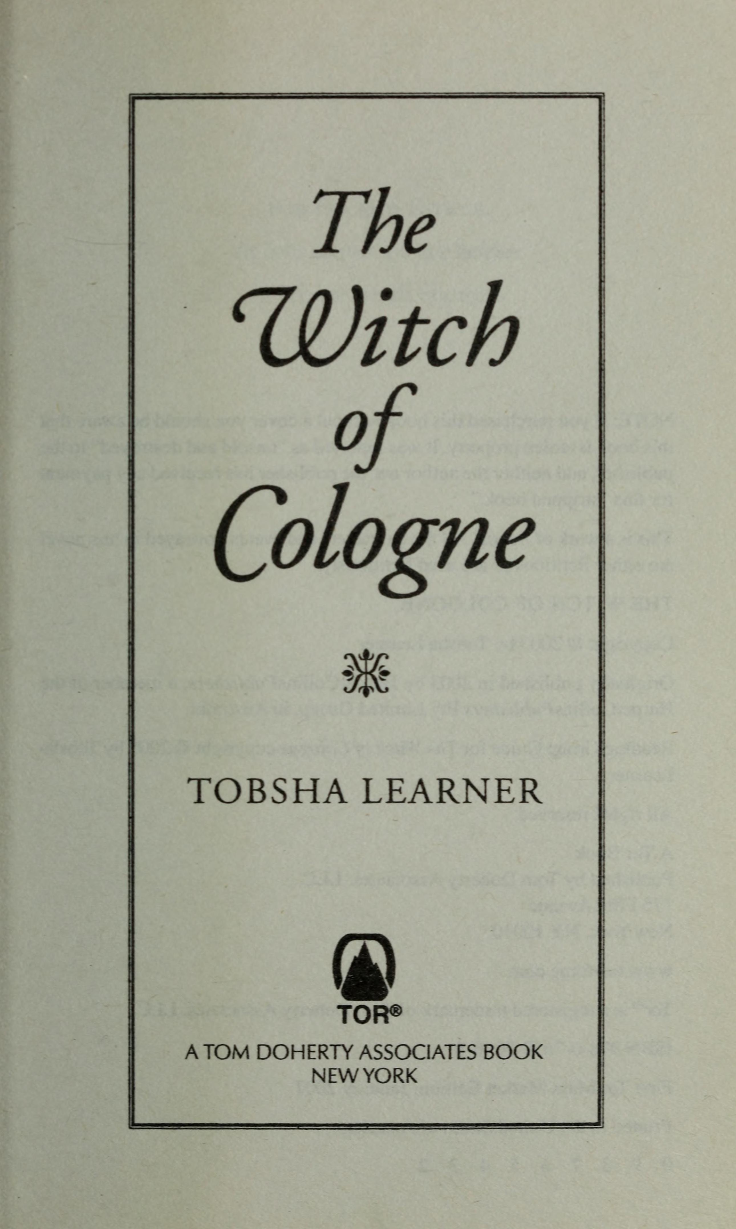 The Witch of Cologne