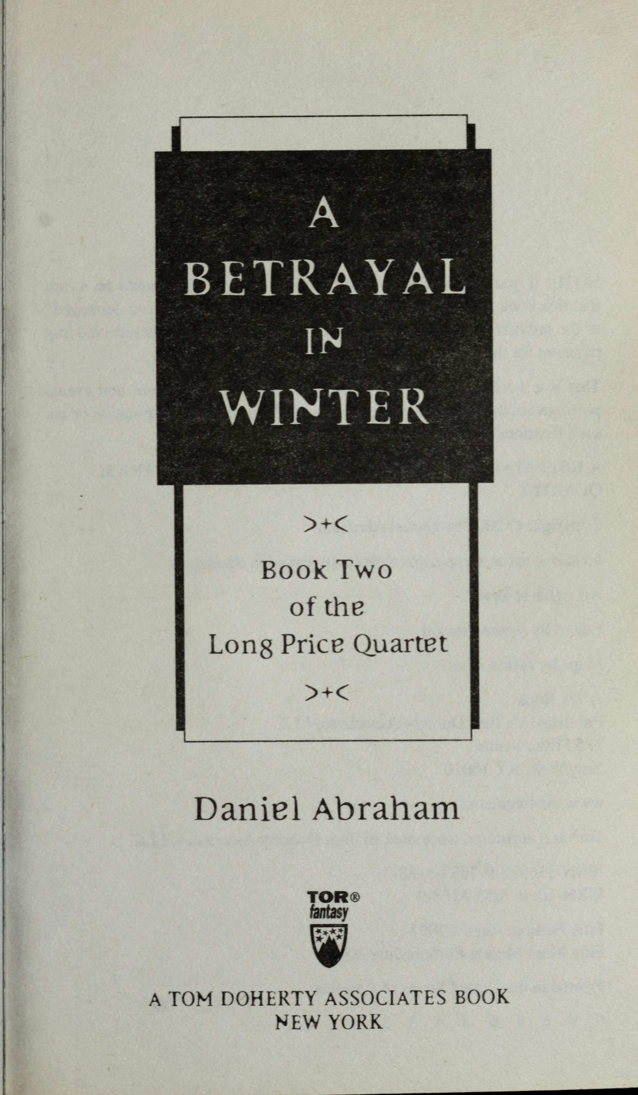 A Betrayal in Winter