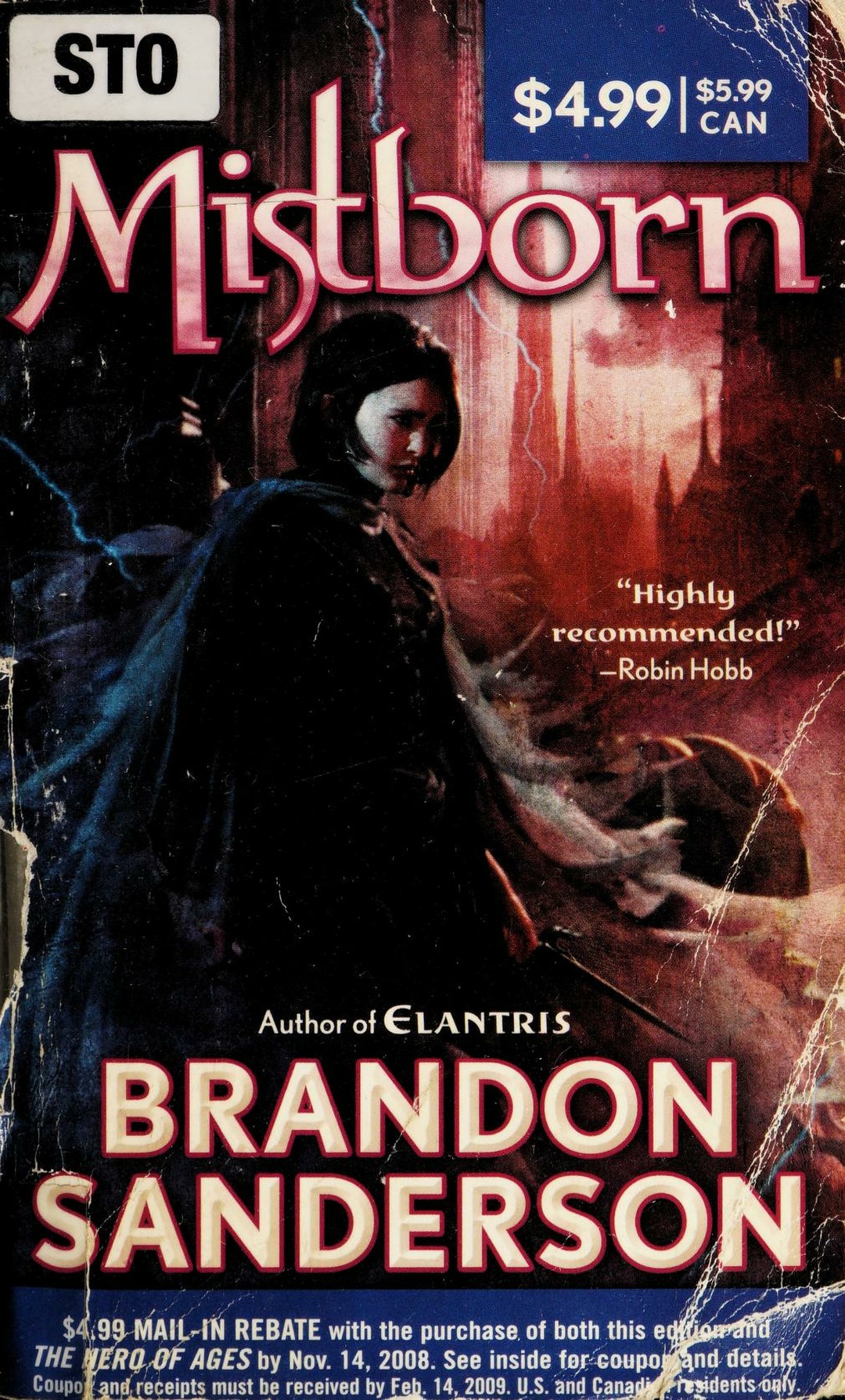 Mistborn: The Final Empire by Brandon Sanderson, ISBN 9780765360960