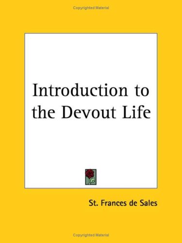 Introduction To The Devout Life