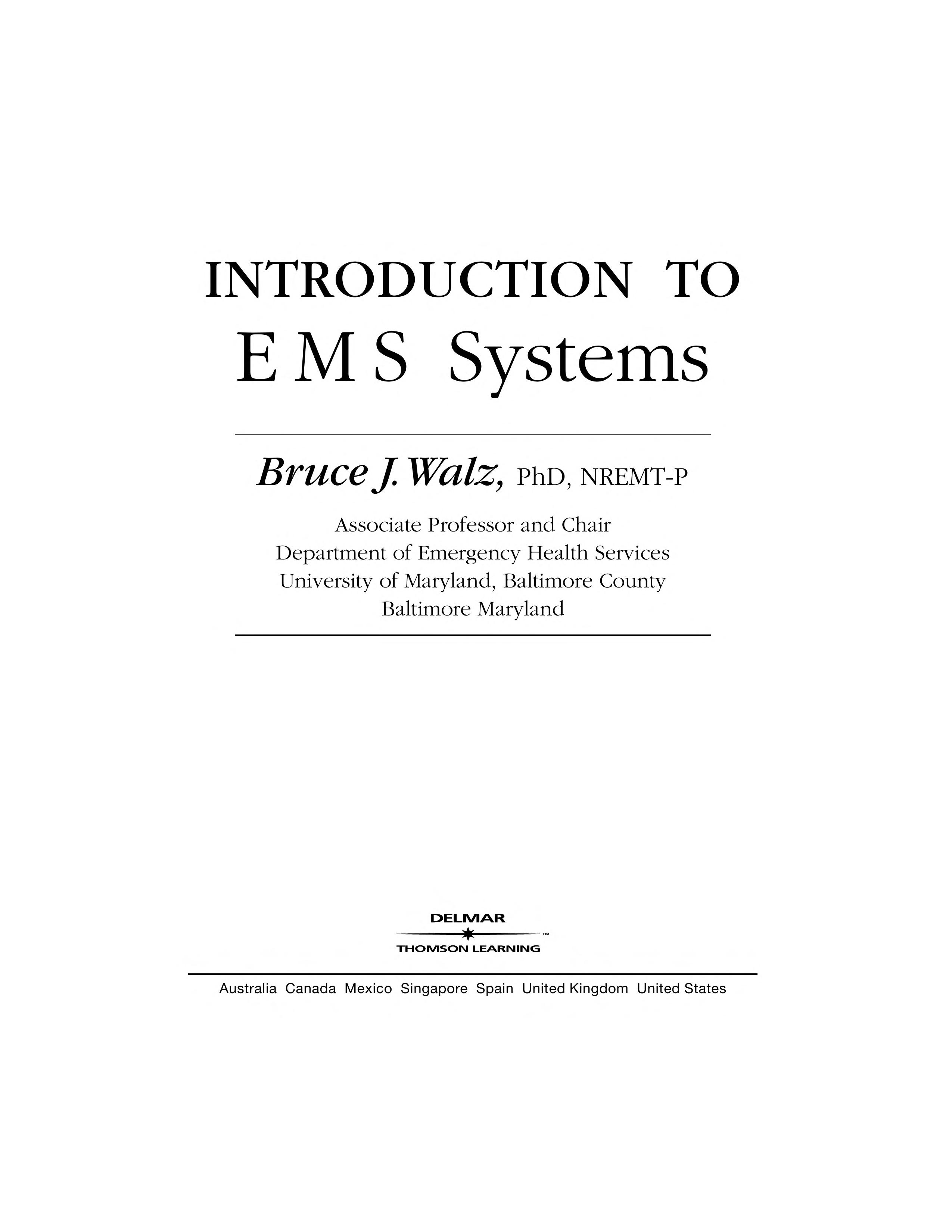 Introduction To Ems Systems