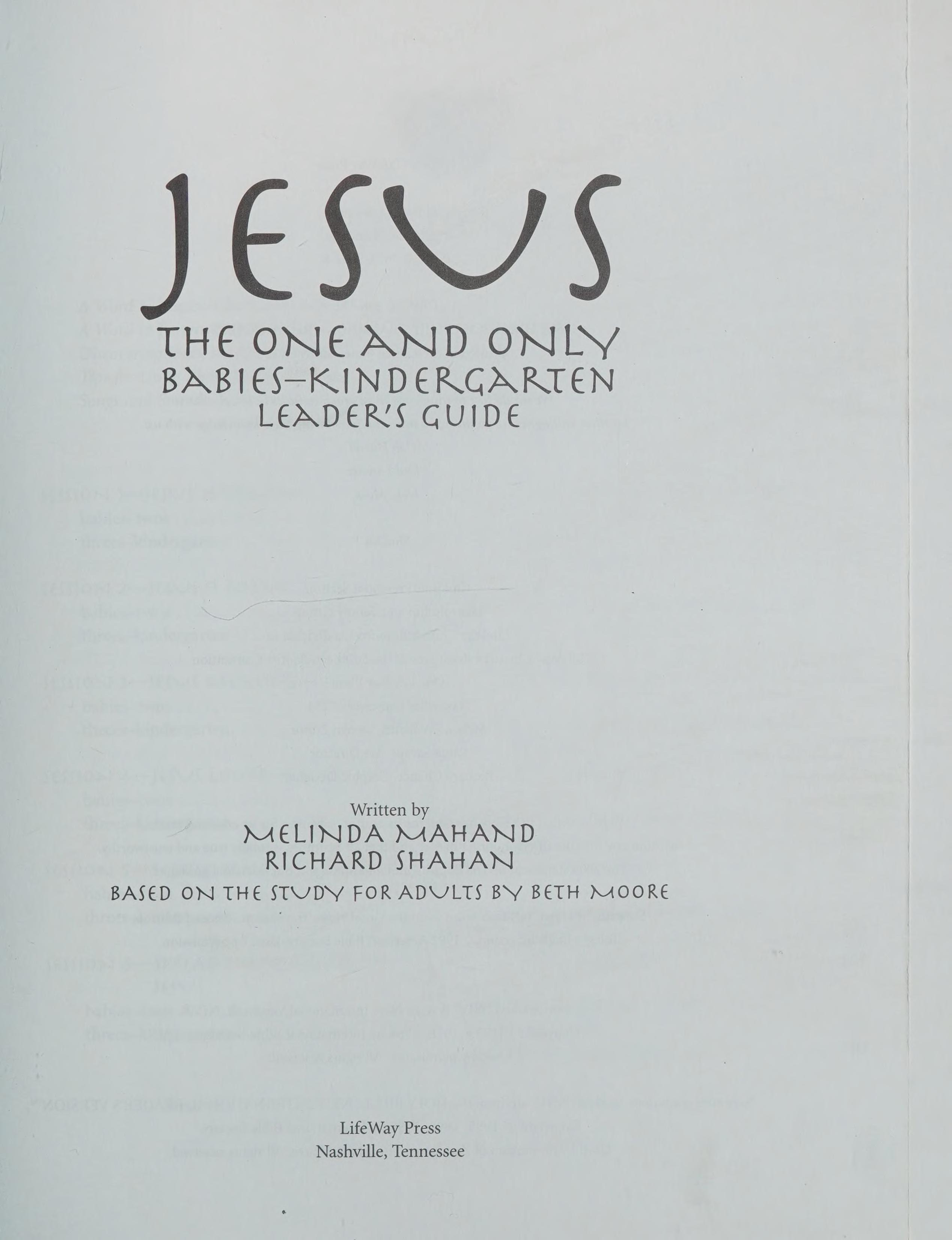 Jesus the One and only