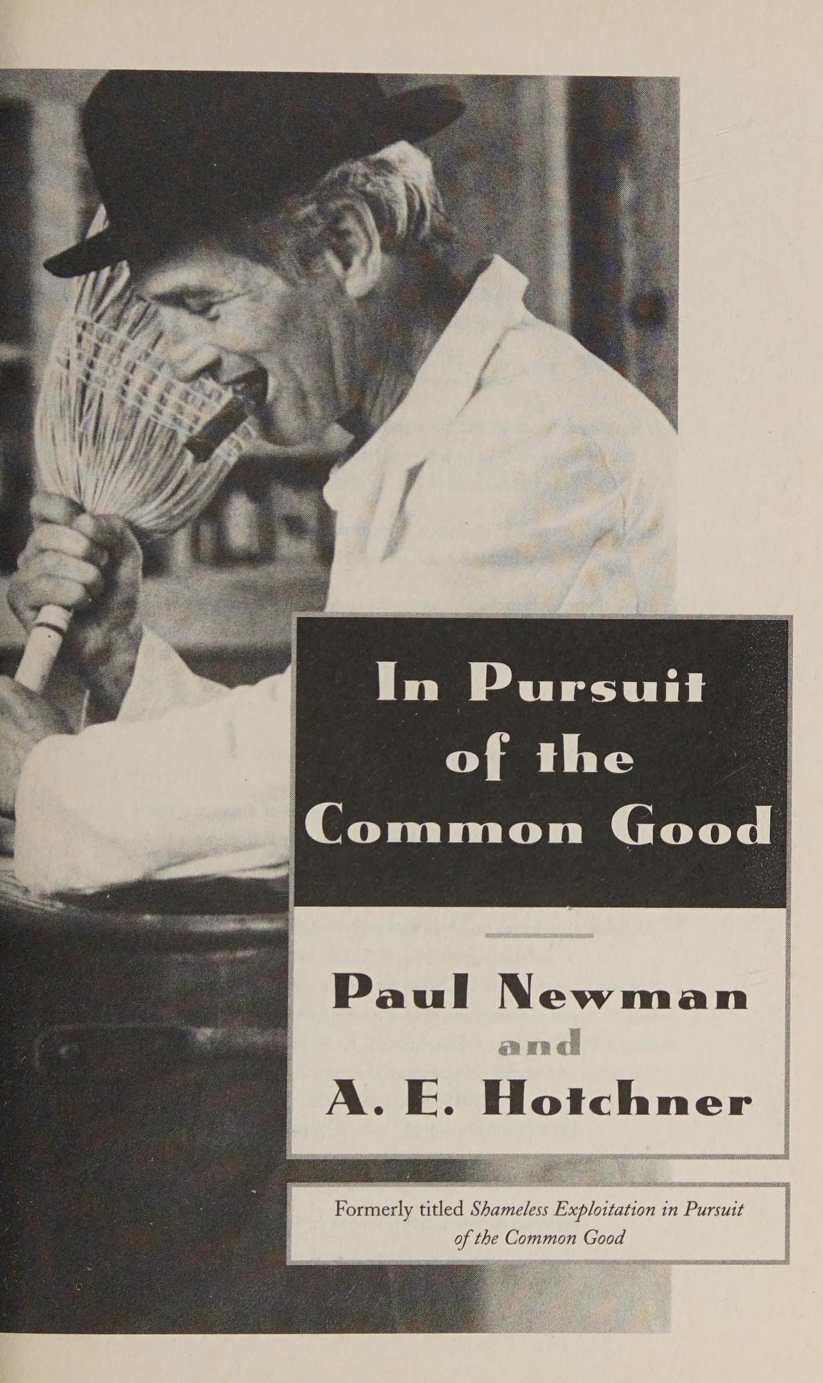 In Pursuit of the Common Good