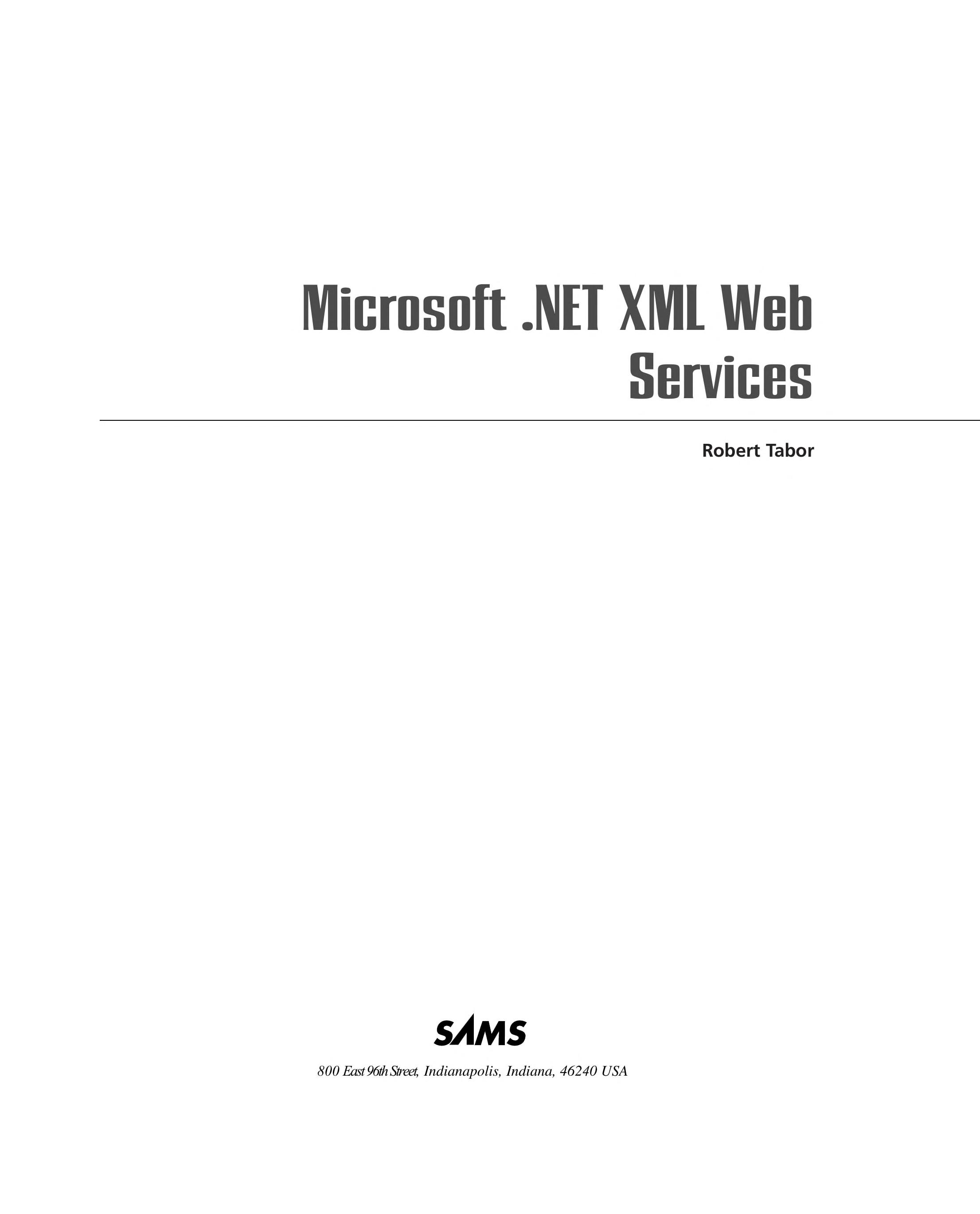 Microsoft. Net Xml Web Services