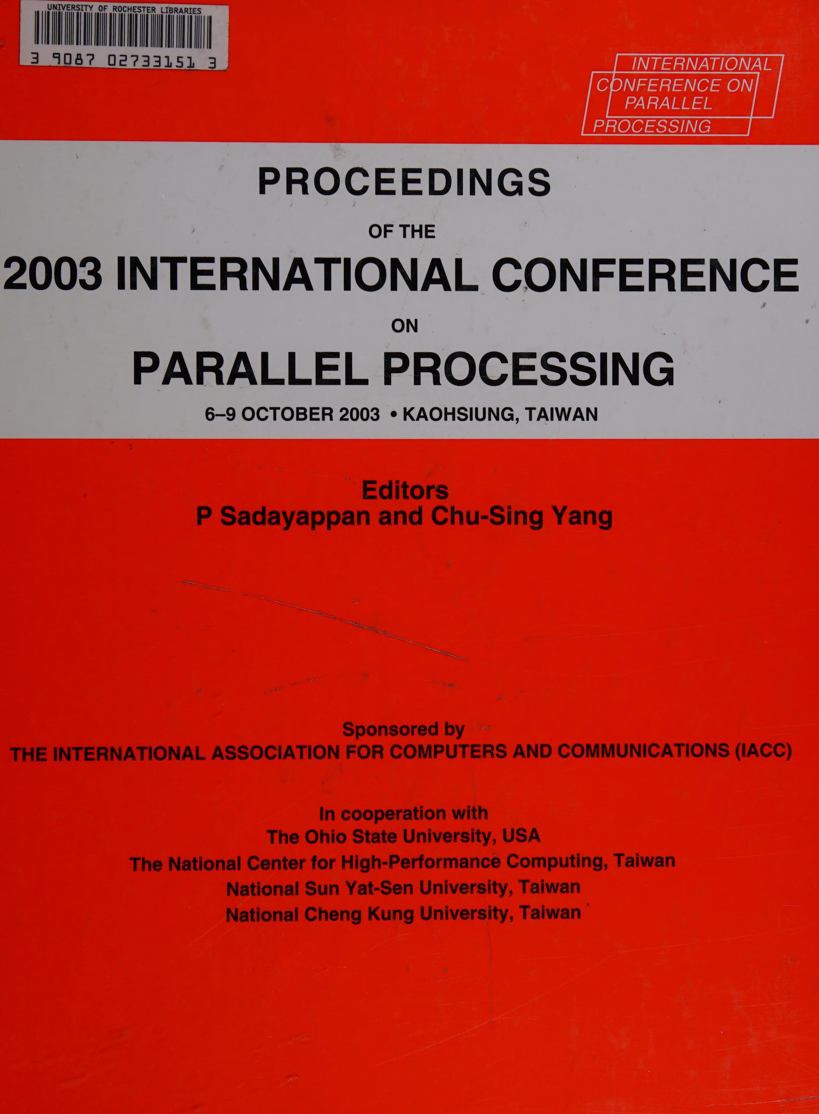 32Nd International Conference on Parallel Processing