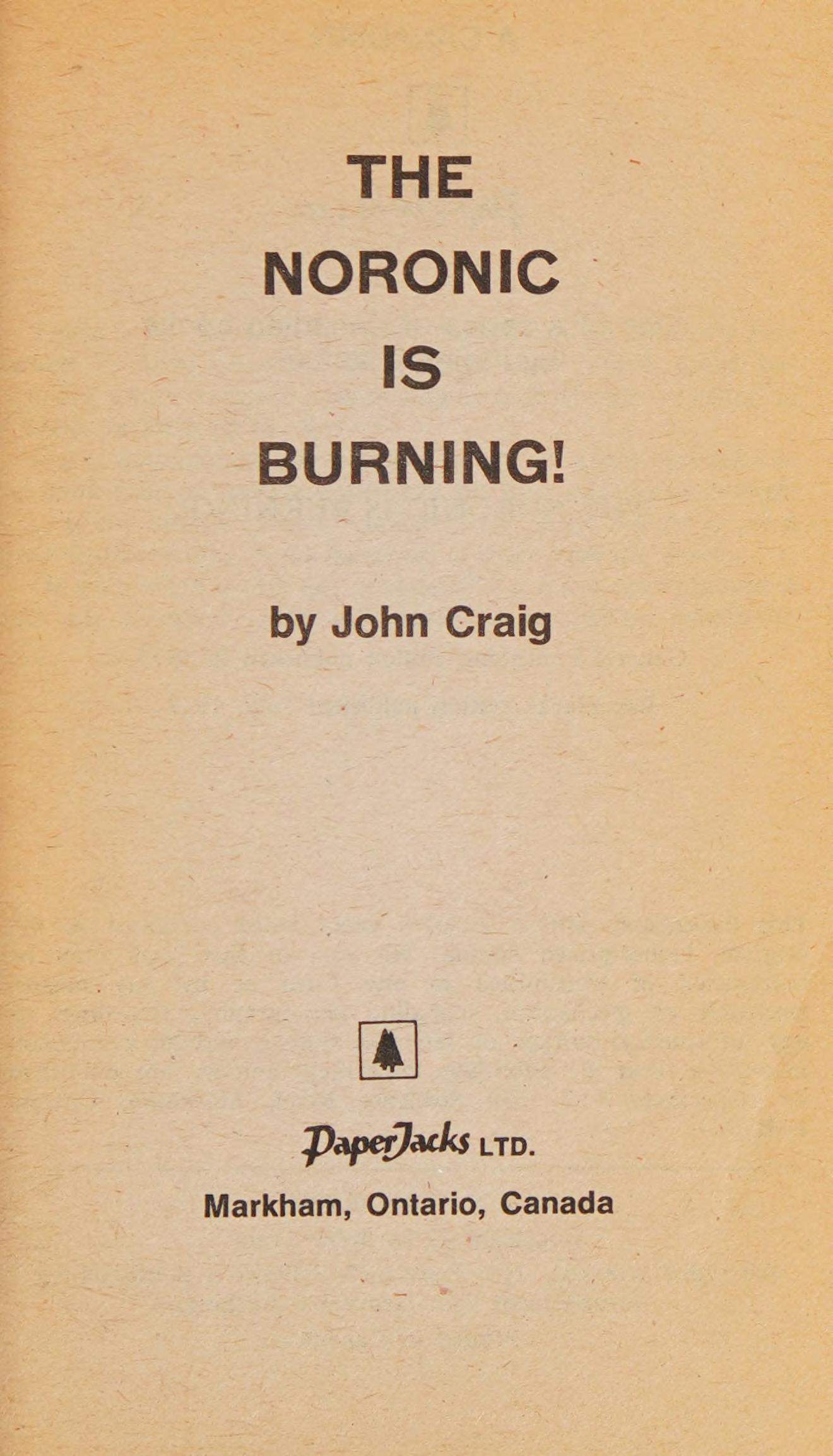 The Noronic Is Burning!