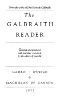 The Galbraith Reader