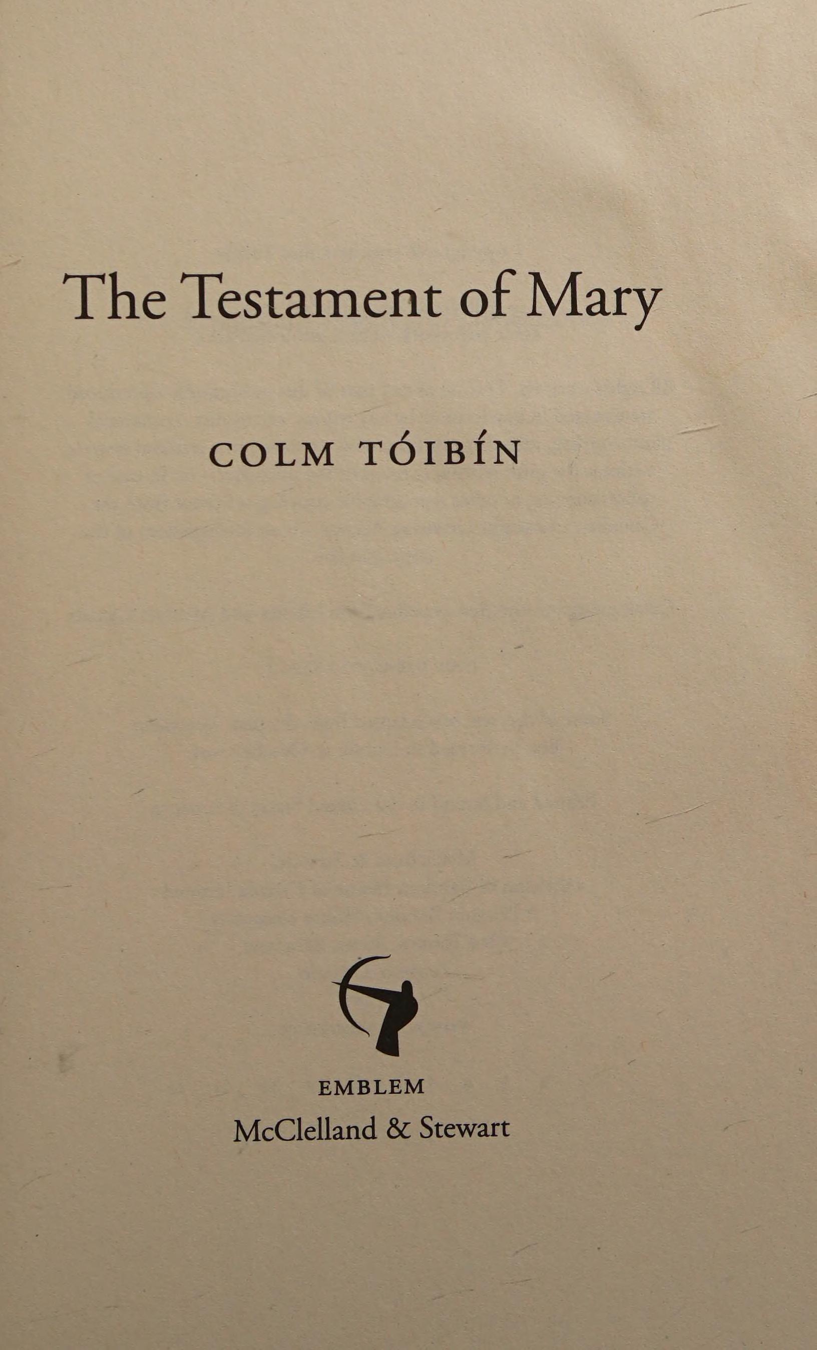 The Testament of Mary