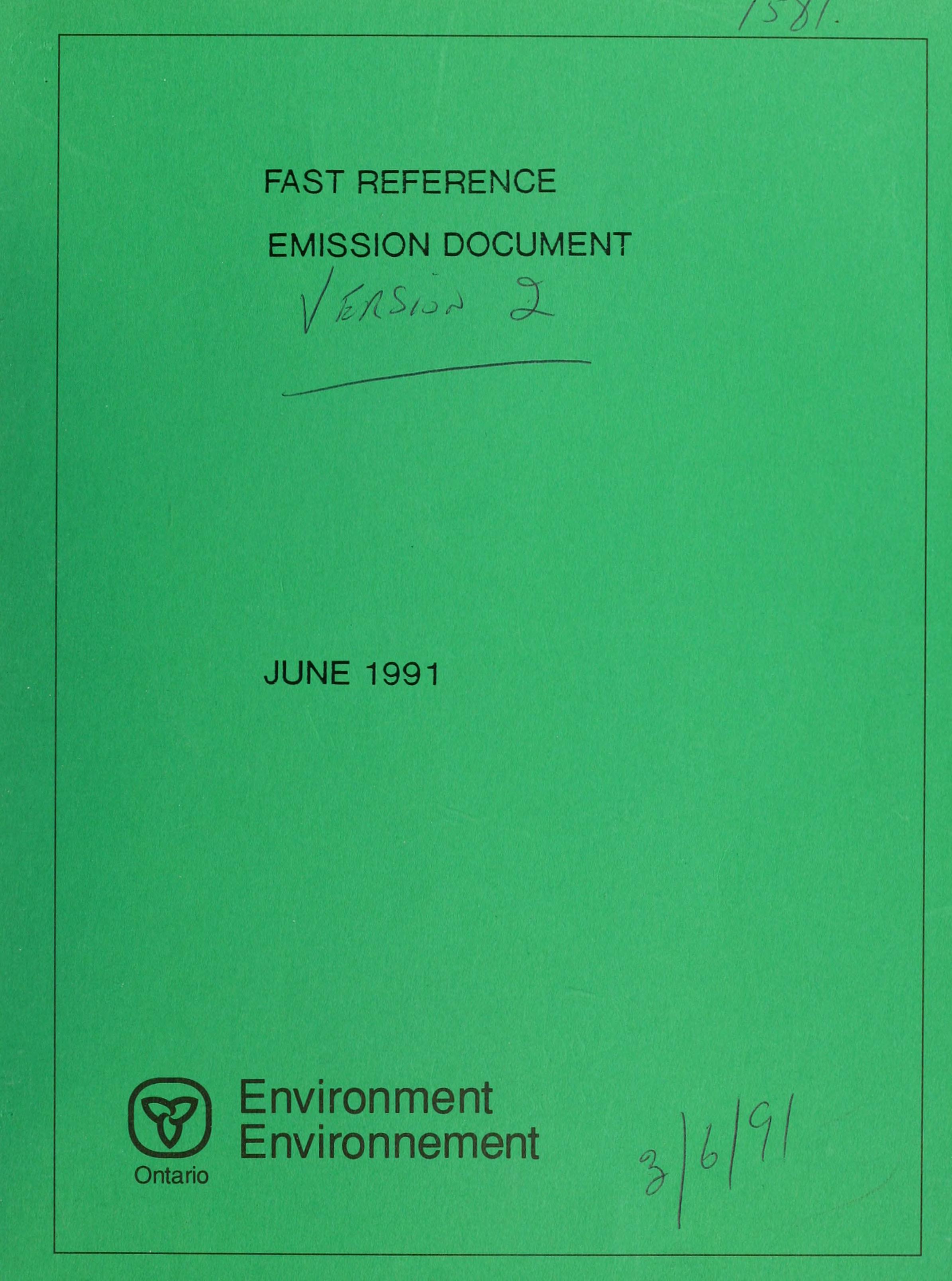 F.R.E.D. (Fast Reference Emission Document)