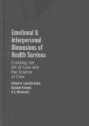 Emotional and Interpersonal Dimensions of Health Services