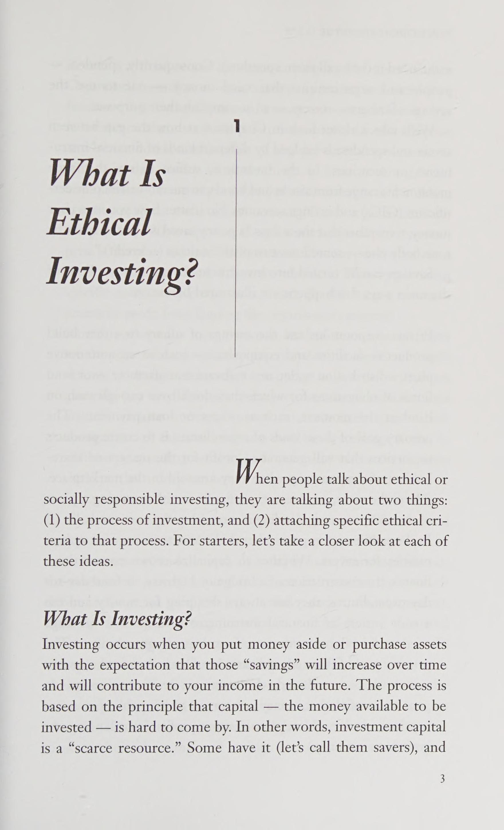 The Ethical Investor: A Guide To Socially Responsible Investing In Canada