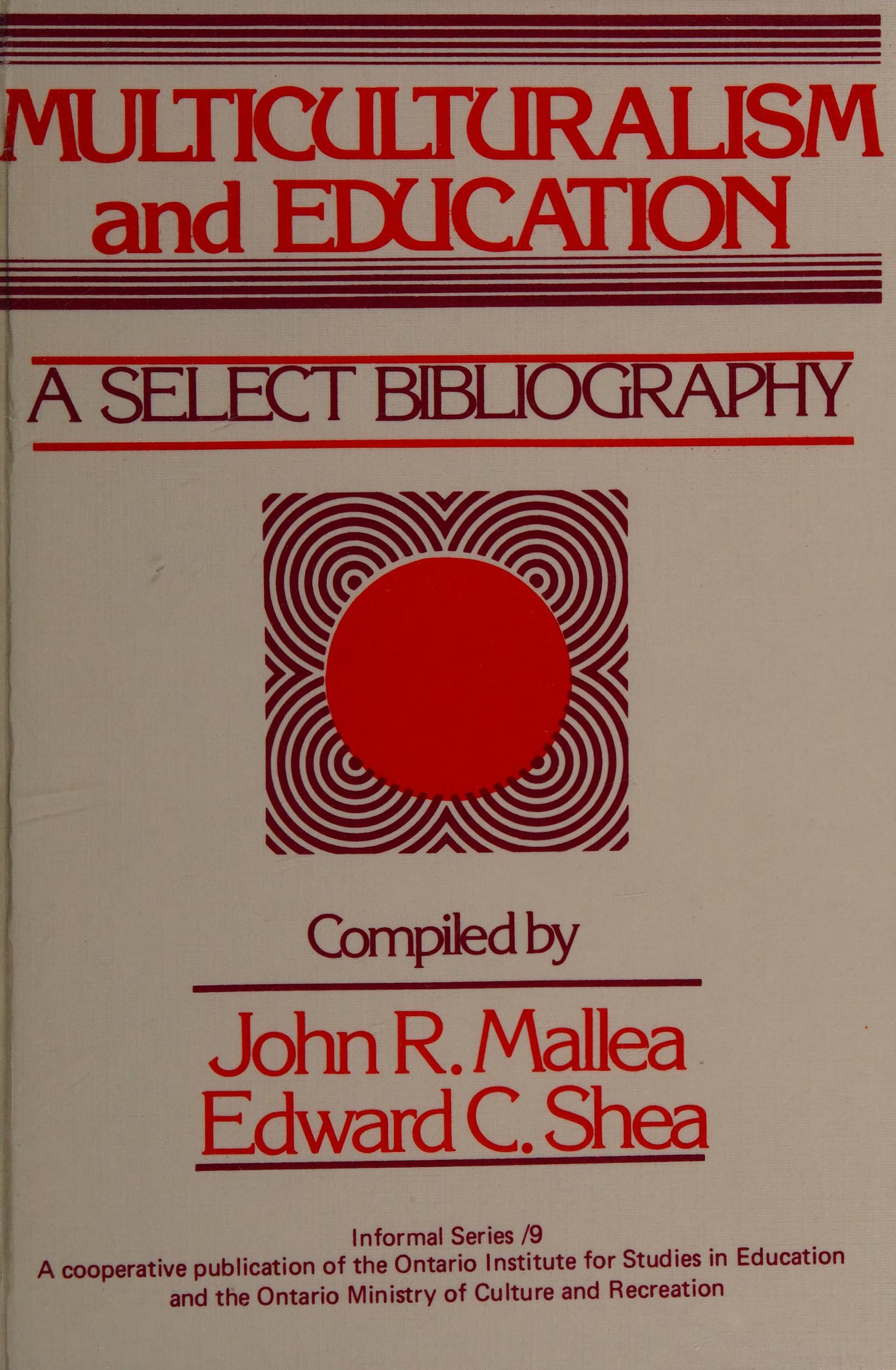 Multiculturalism And Education: A Select Bibliography