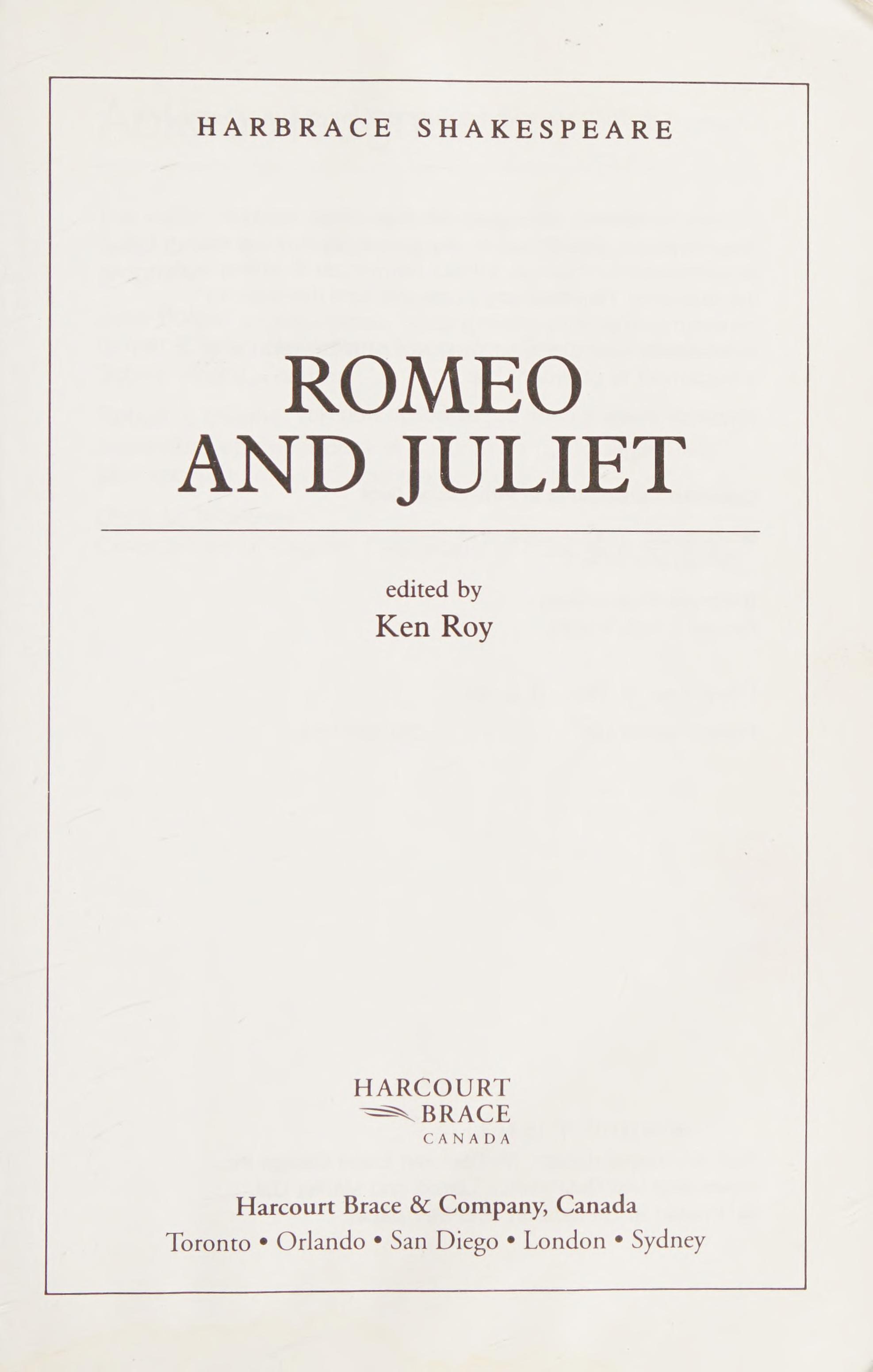 Romeo and Juliet