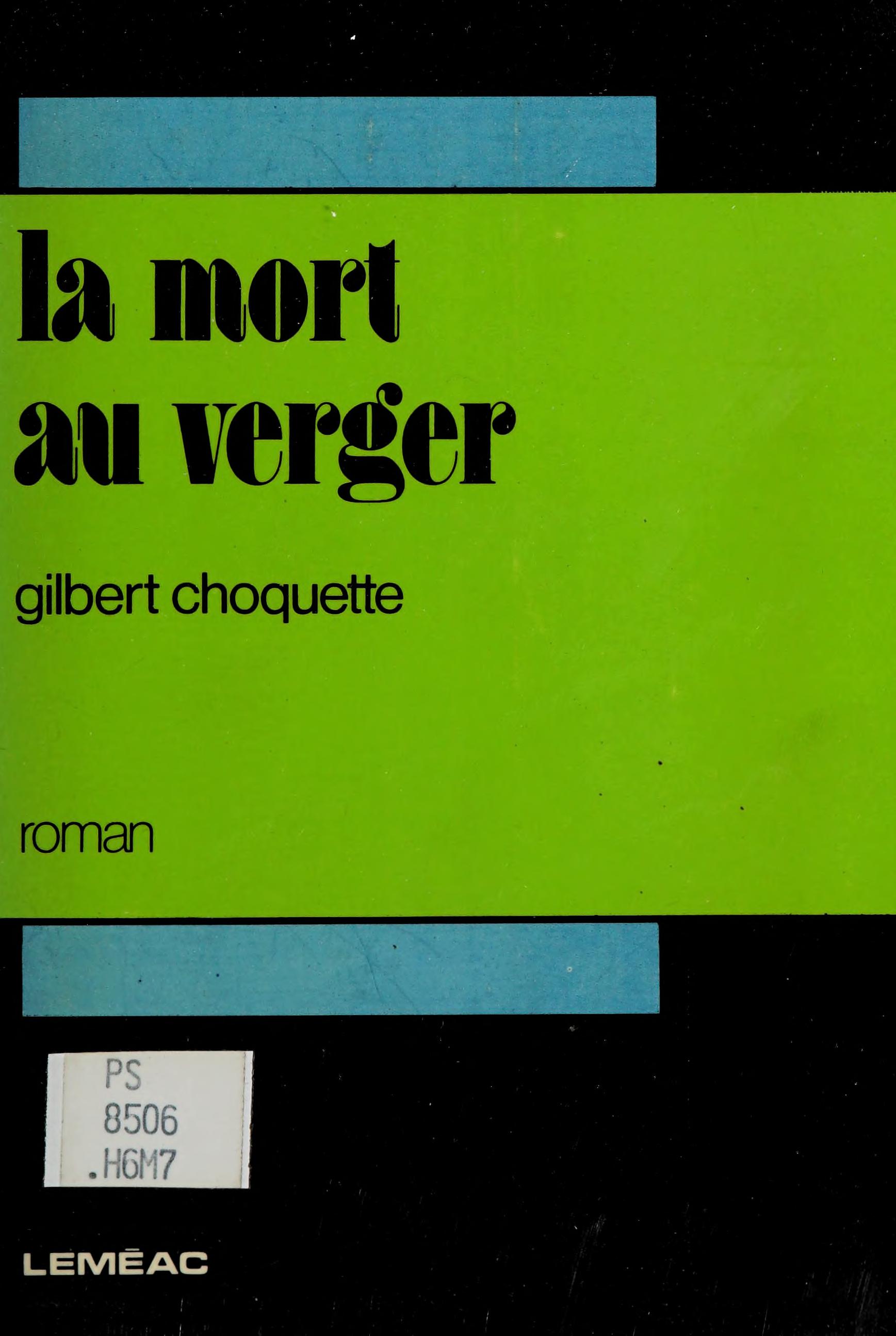 La Mort Au Verger: Roman