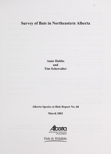 Survey of Bats in Northeastern Alberta