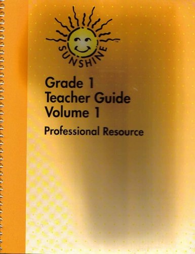 Sunshine Grade 3 Teacher Guide Volume 1 Professional Resource
