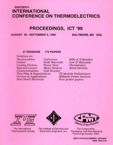 18Th International Conference on Thermoelectrics