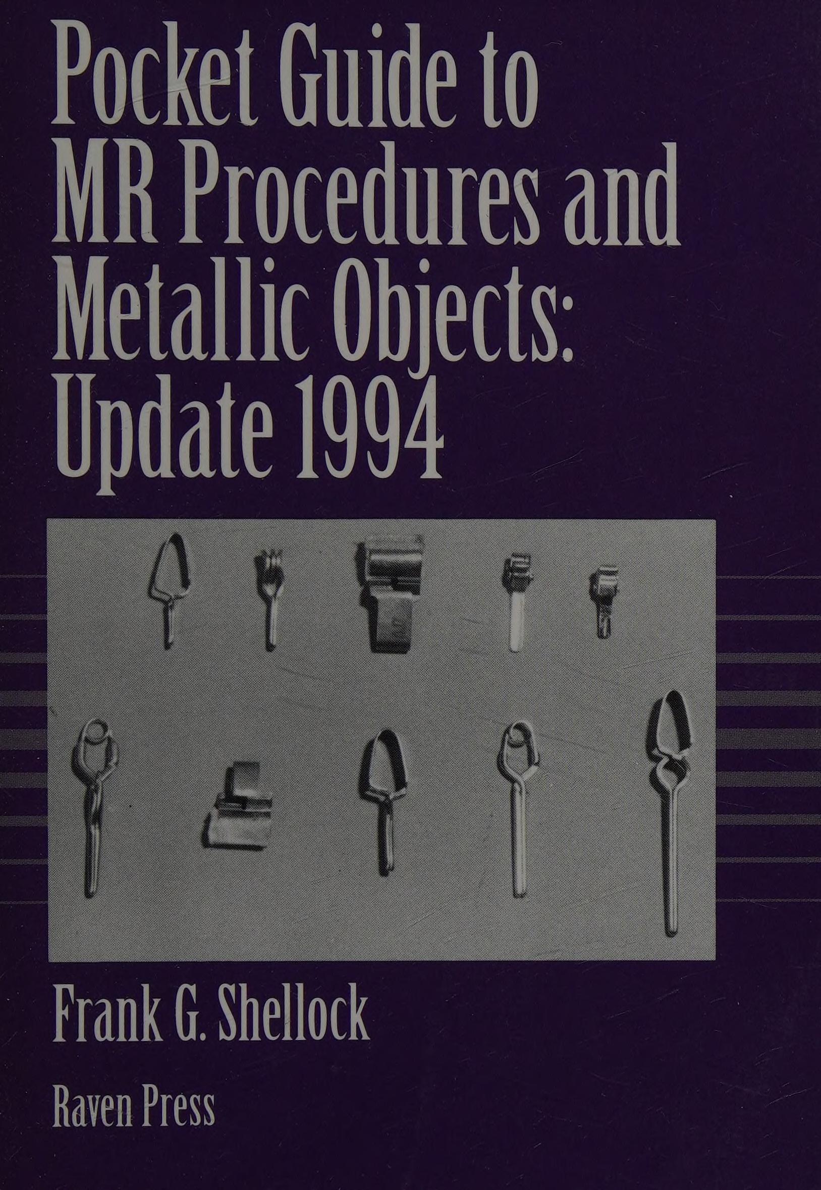 Pocket Guide to Mr Procedures and Metallic Objects