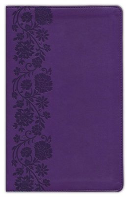 NKJV, End-of-Verse Reference Bible, Personal Size Large Print, Leathersoft, Purple, Red Letter, Comfort Print