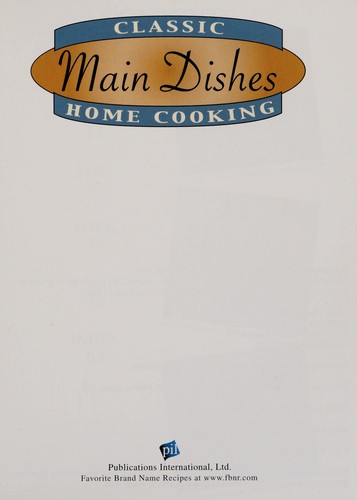 Classic Home Cooking Main Dishes