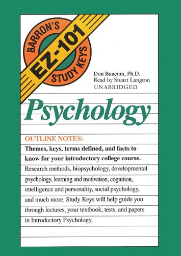 Barron'S Ez 101 Study Keys Psychology