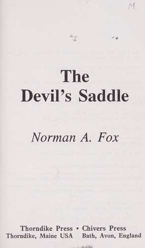 The devil's saddle