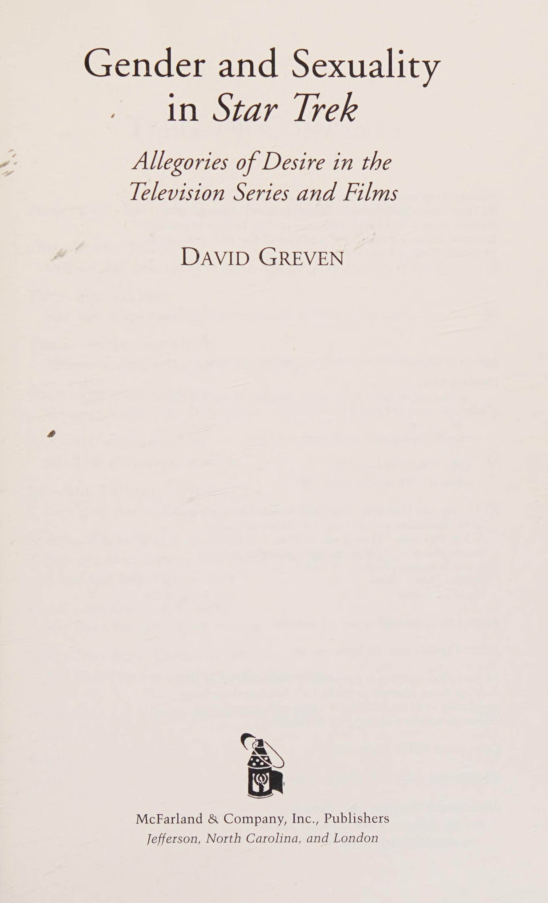 Gender and Sexuality in Star Trek