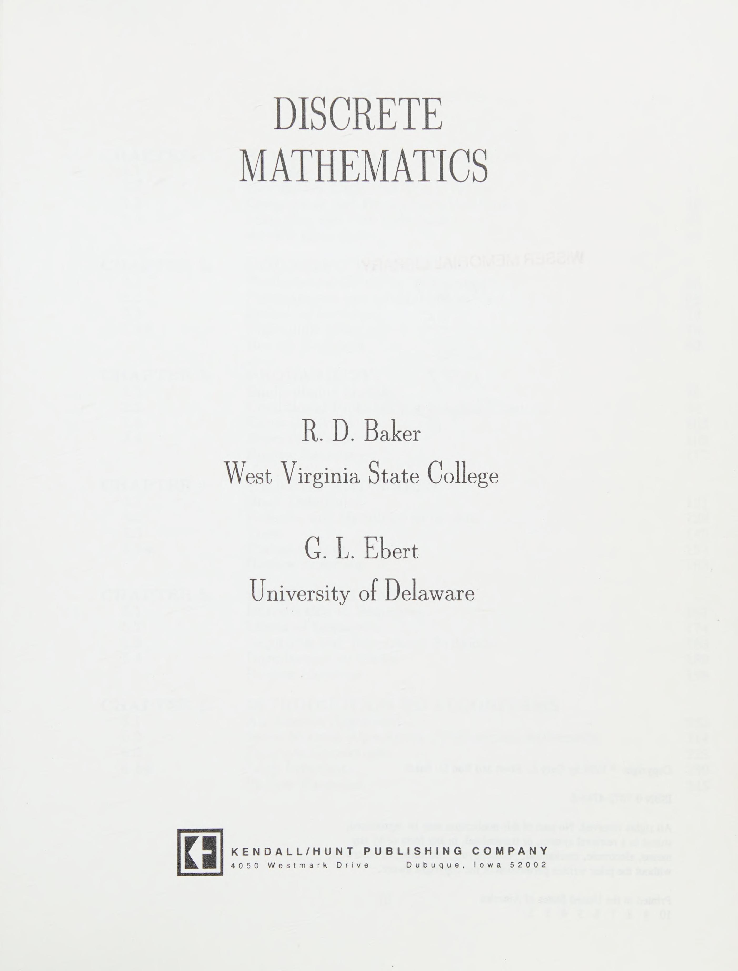 Discrete Mathematics