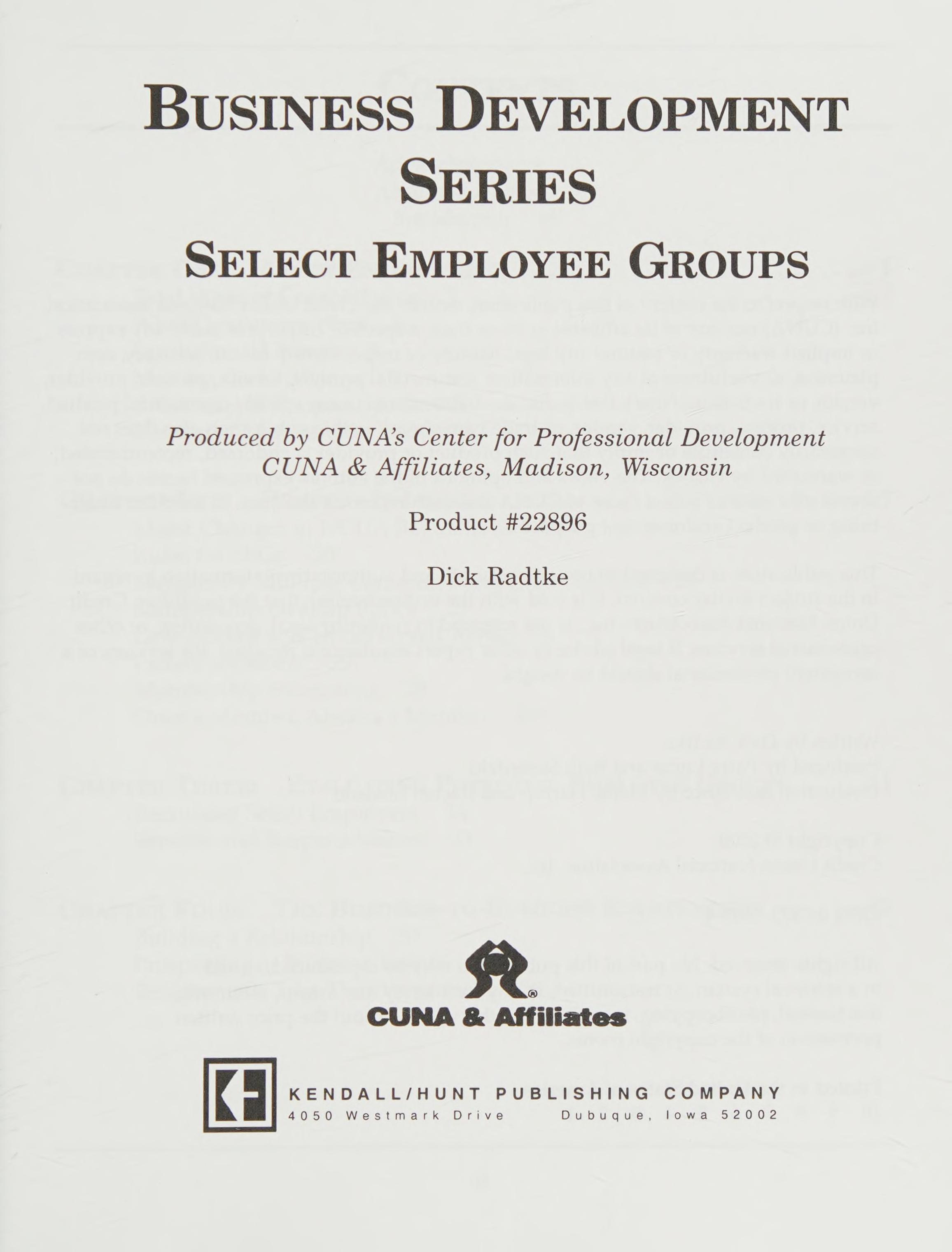 Select Employee Groups