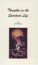 Thoughts on the Spiritual Life