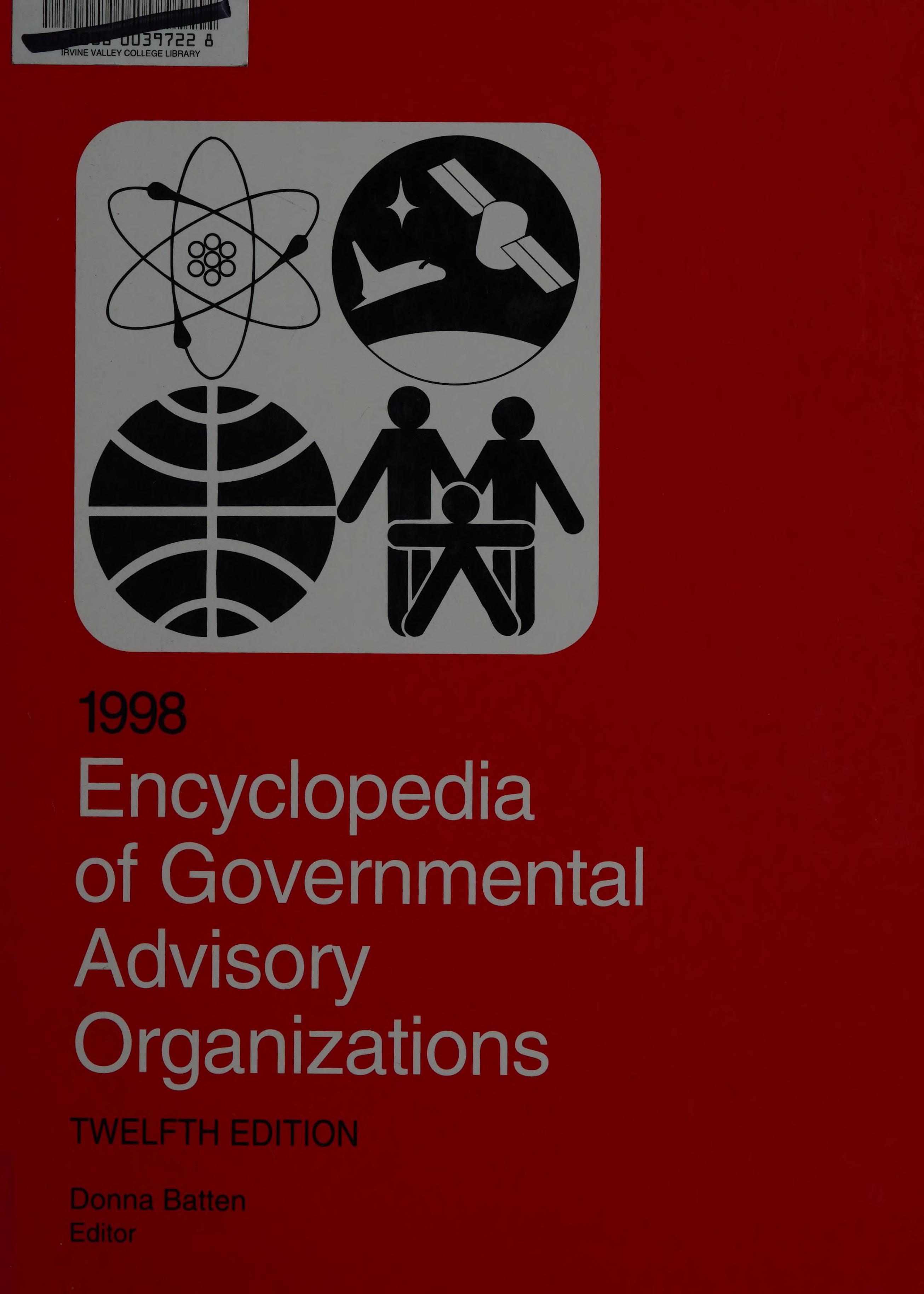 Encyclopedia of Governmental Advisory Organizations 1998