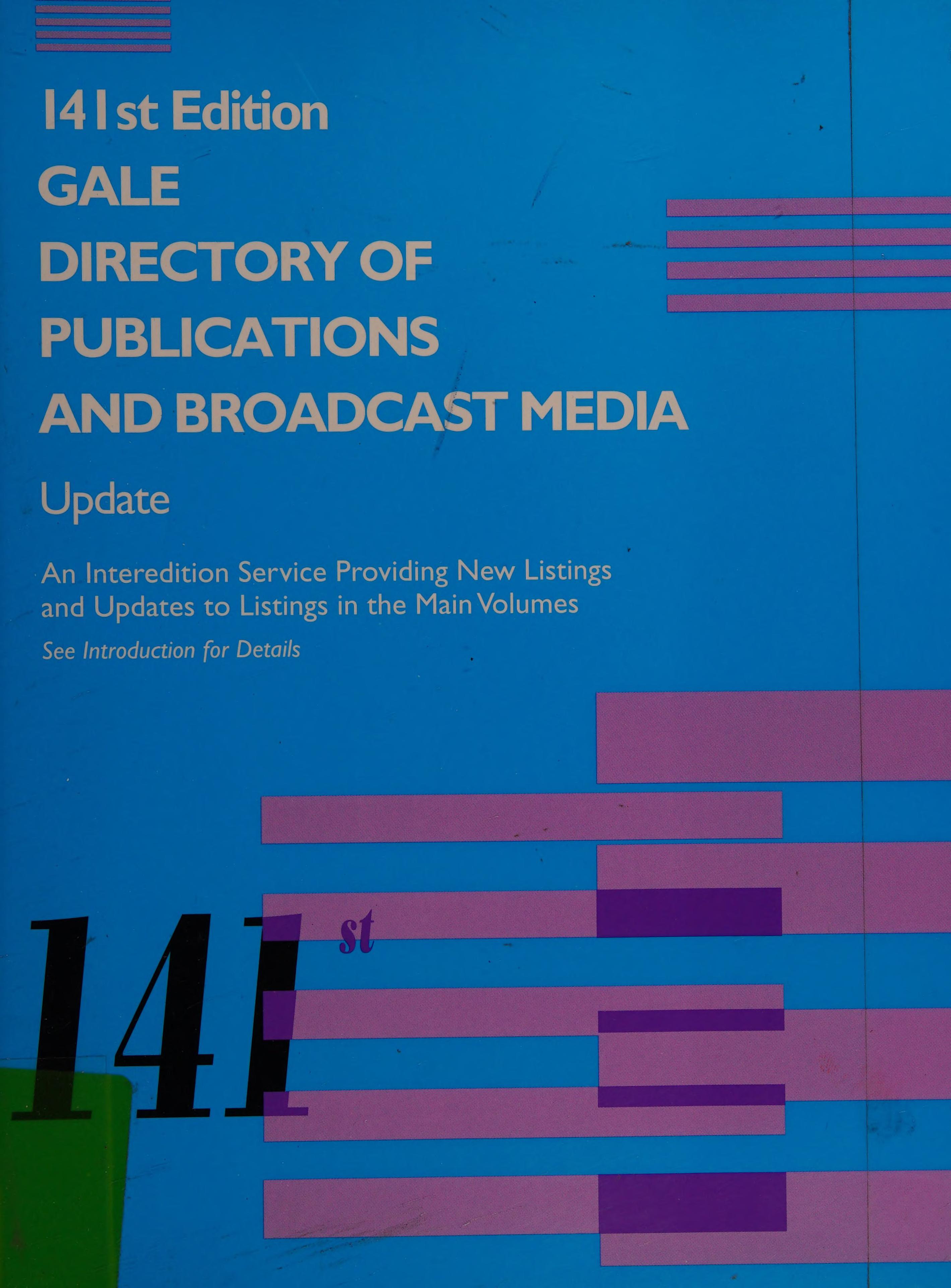 Gale Directory of Publications and Broadcast Media Supplement