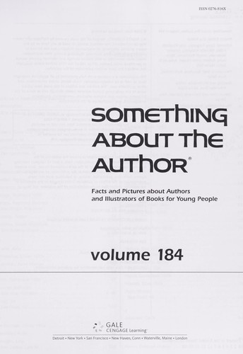 Something About the Author Volume 184