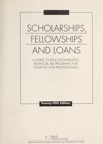 Scholarships, Fellowships and Loans