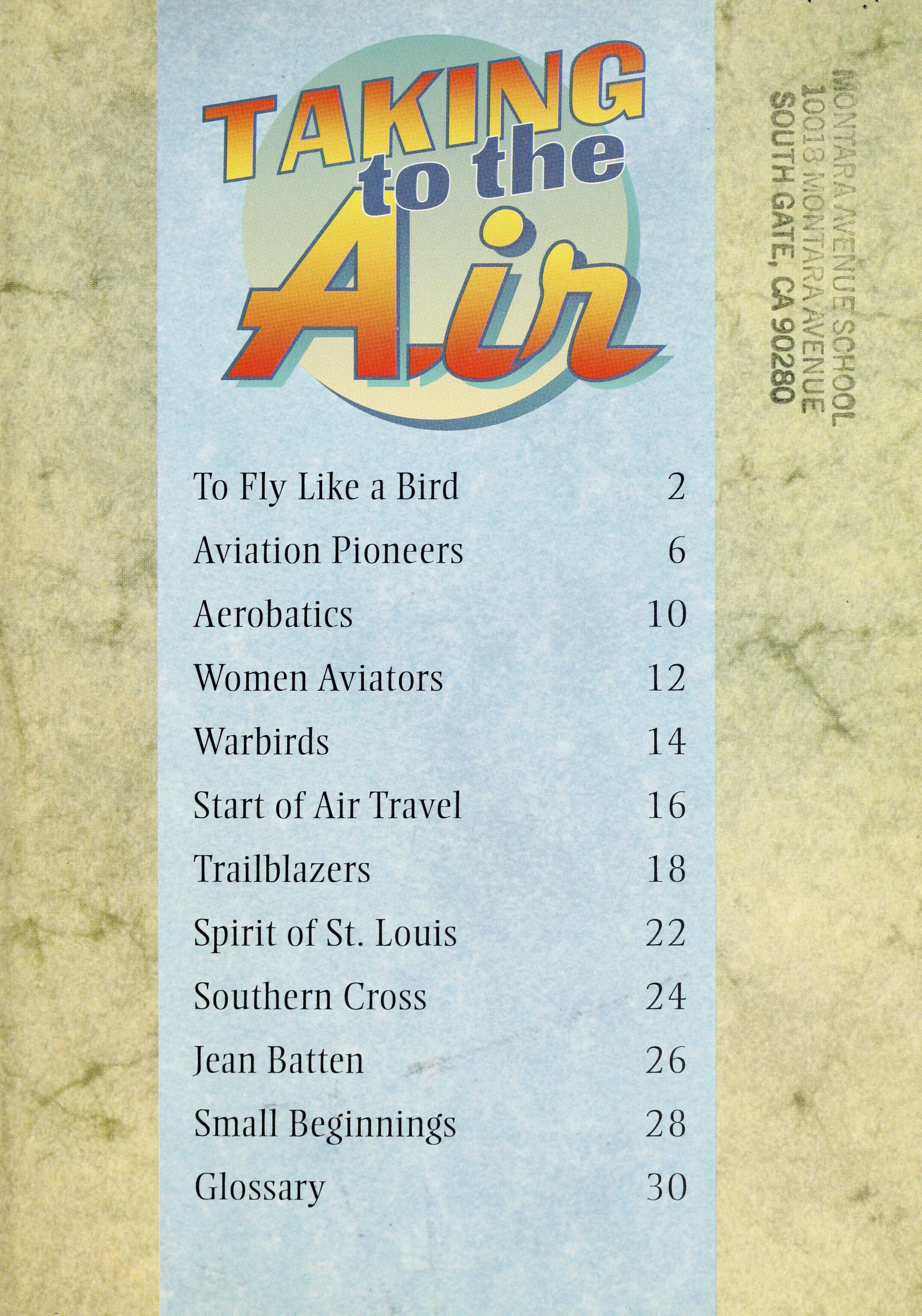 Taking To The Air