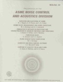 Proceedings Of The Asme Noise Control And Acoustics Division (Nca (Series), V. 24.)