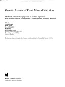 Genetic Aspects of Plant Mineral Nutrition