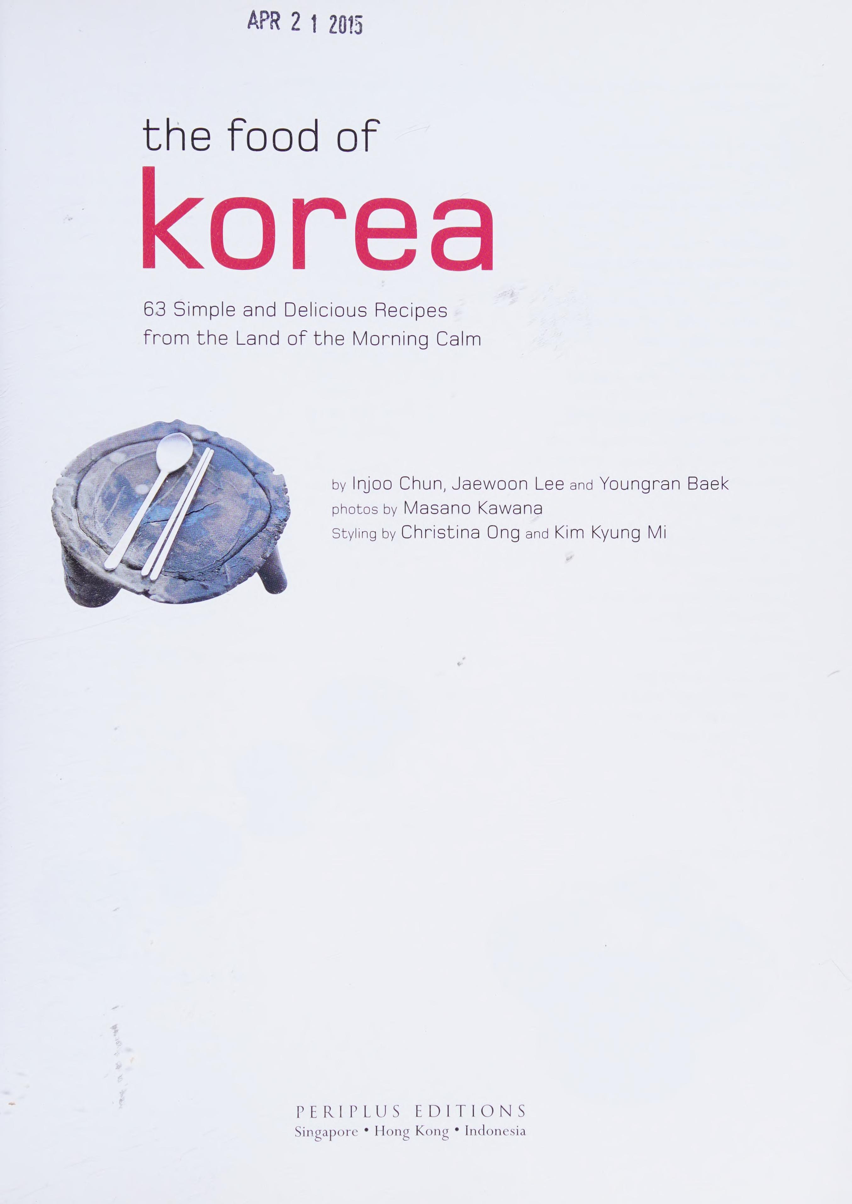 The Food of Korea