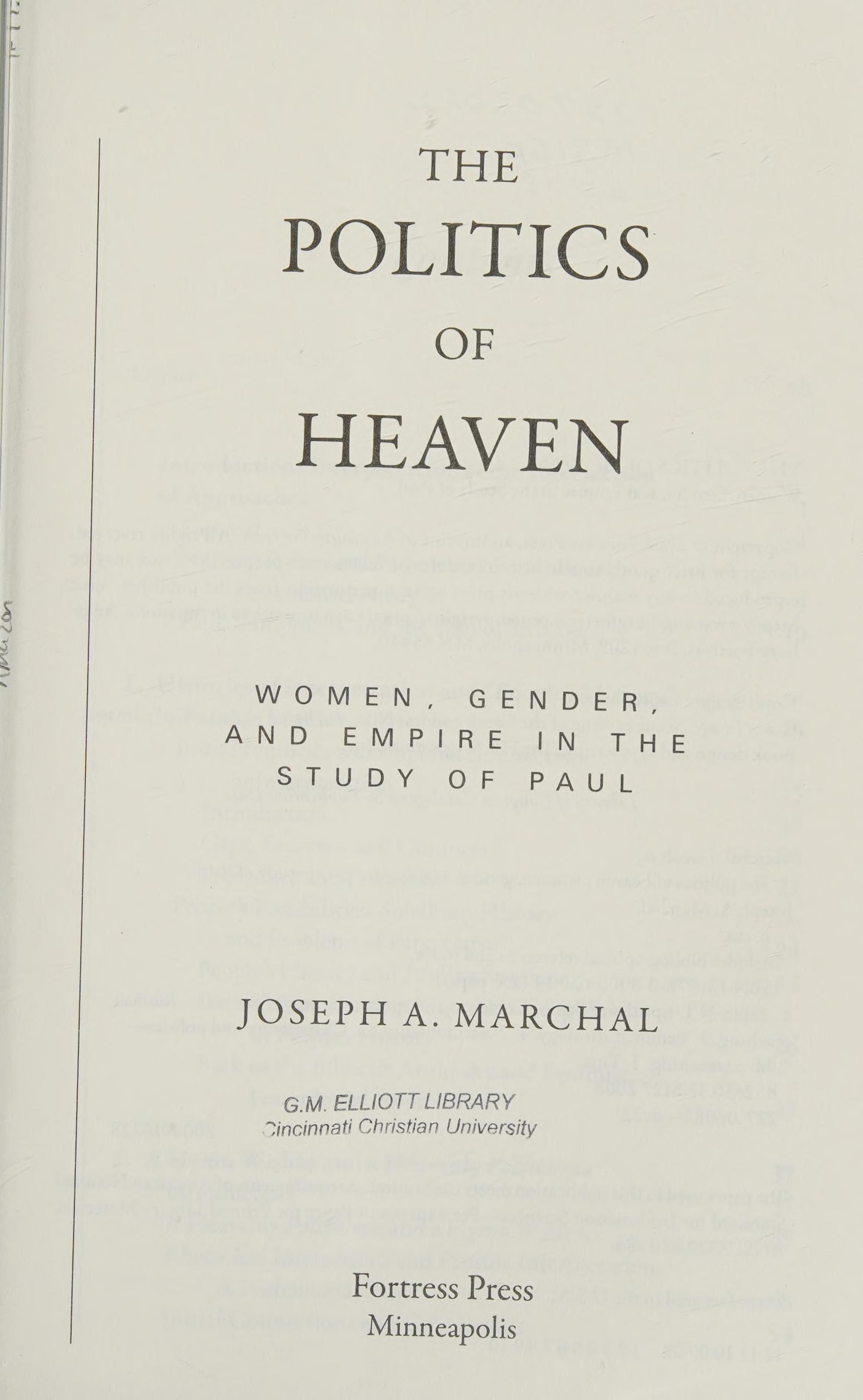 The politics of heaven