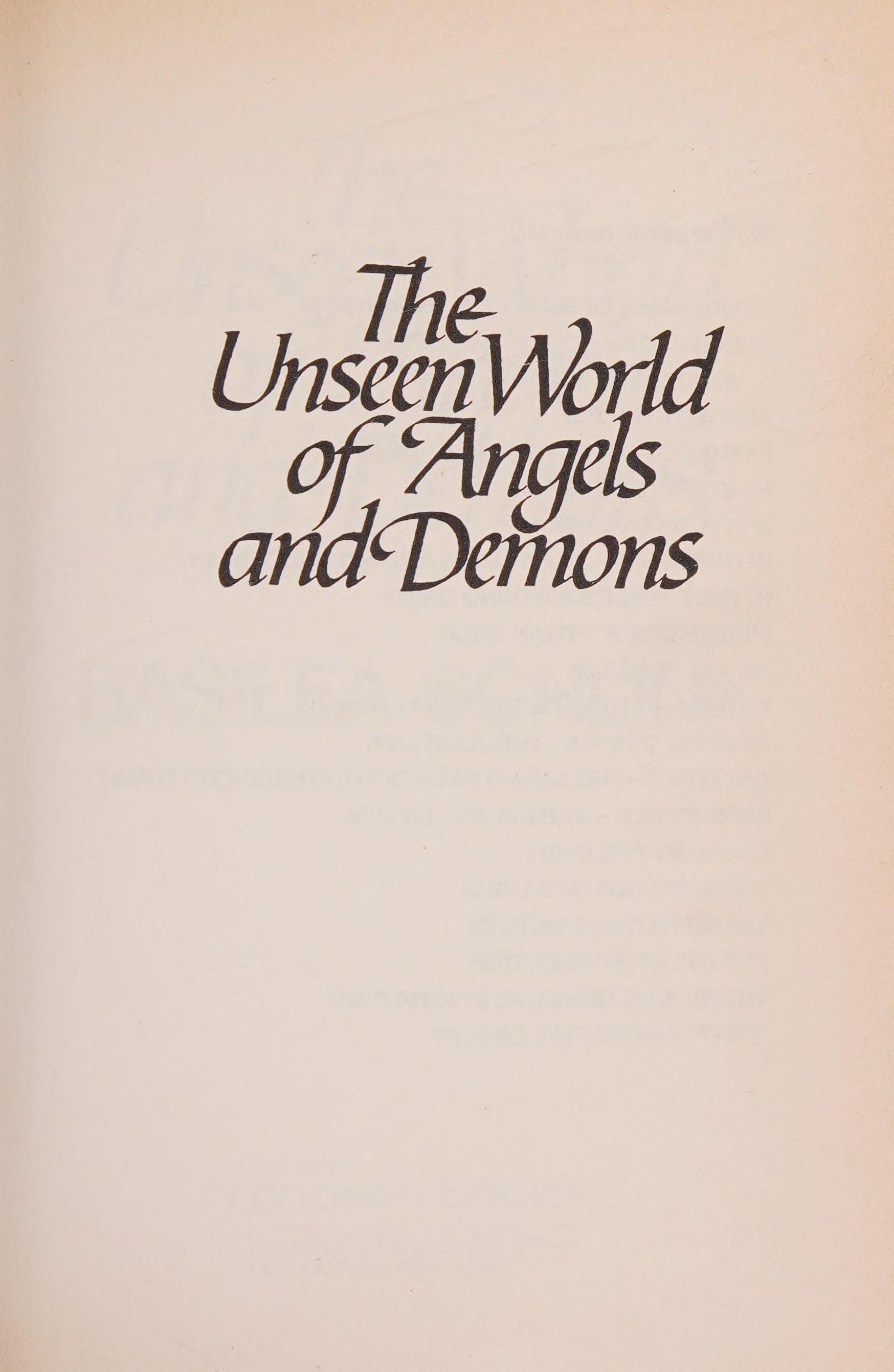 The Unseen World of Angels and Demons