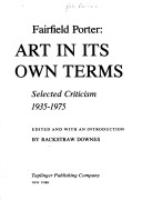 Art In Its Own Terms: Selected Criticism 1935-1975