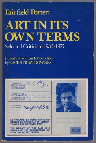 Art In Its Own Terms: Selected Criticism 1935-1975