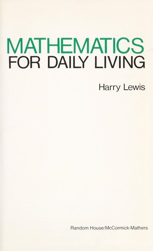 Mathematics for Daily Living